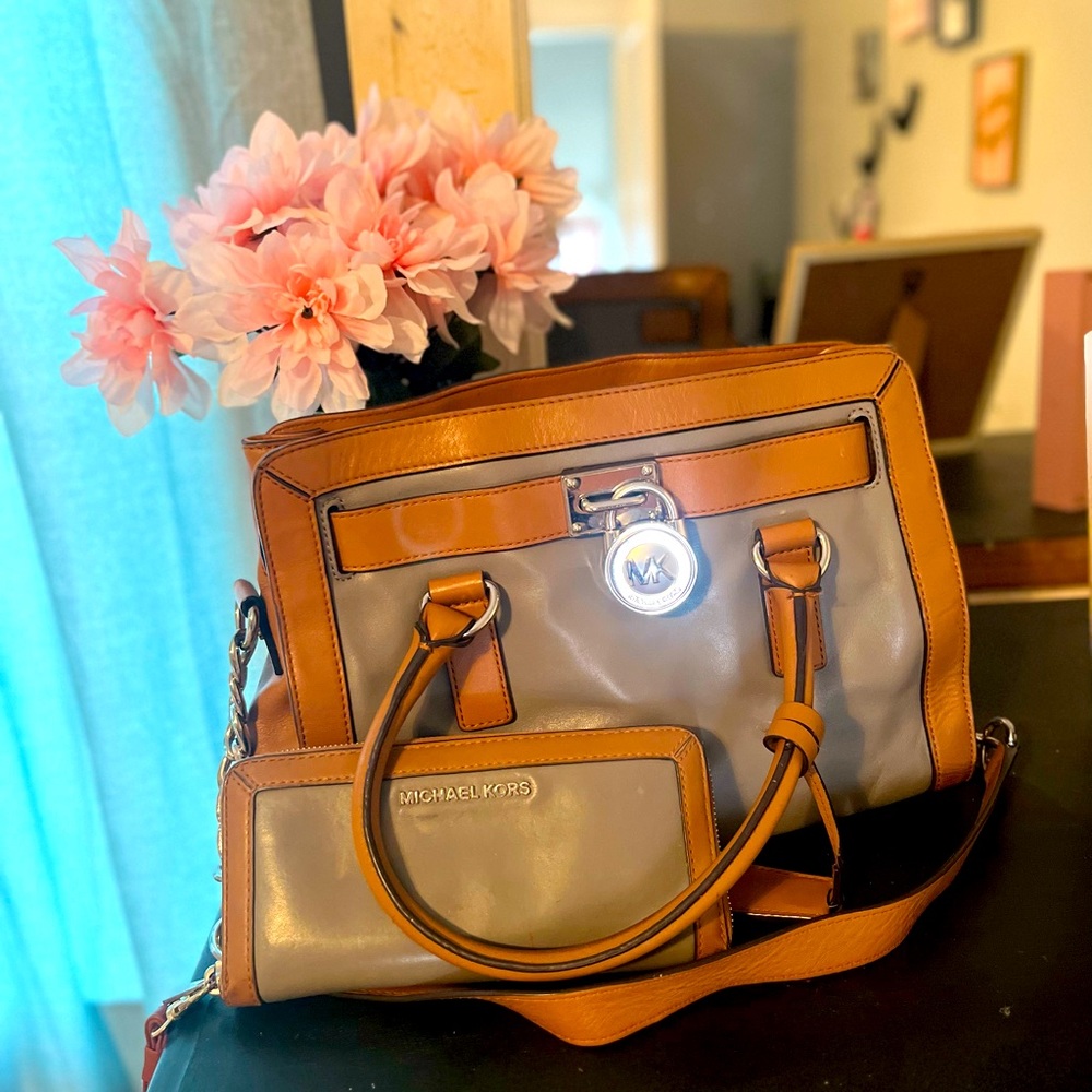 Michael Kors purse with matching wallet